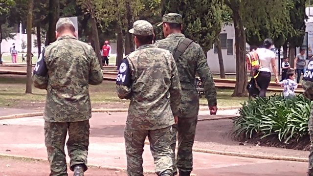 Cuartel de la Guardia Nacional llega a la colonia el Seminario de Toluca