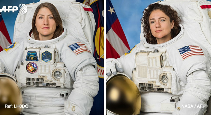 Video: Primera caminata espacial de un equipo femenino