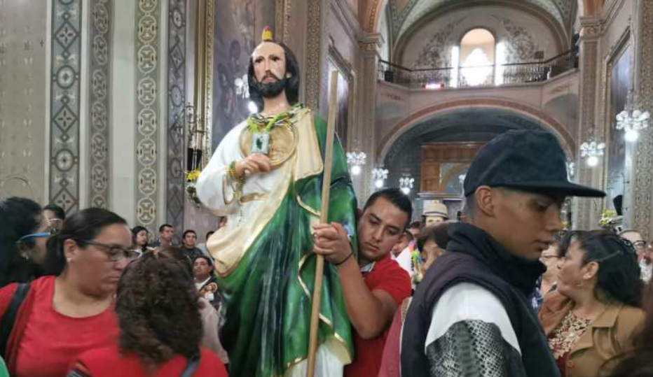 Celebran a San Judas Tadeo en Toluca