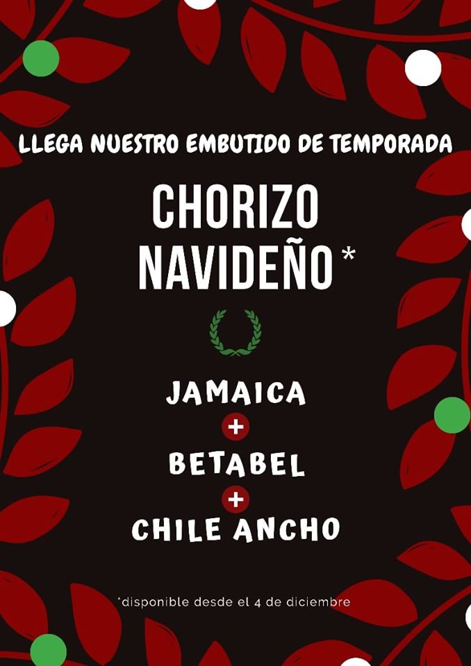 Chorizo navideño en Toluca