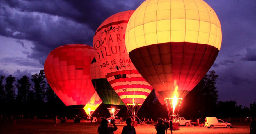 Festival de globos aerostáticos Run Air Fest en Bosque de Aragón