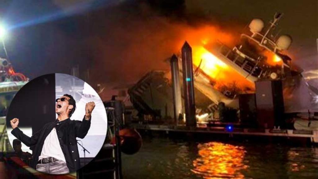 VIDEO || Se Incendia yate millonario de Marc Anthony