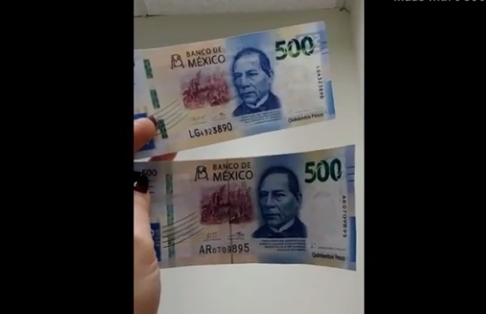Alertan por billetes falsos de 500 pesos, ¿cómo diferenciarlos?