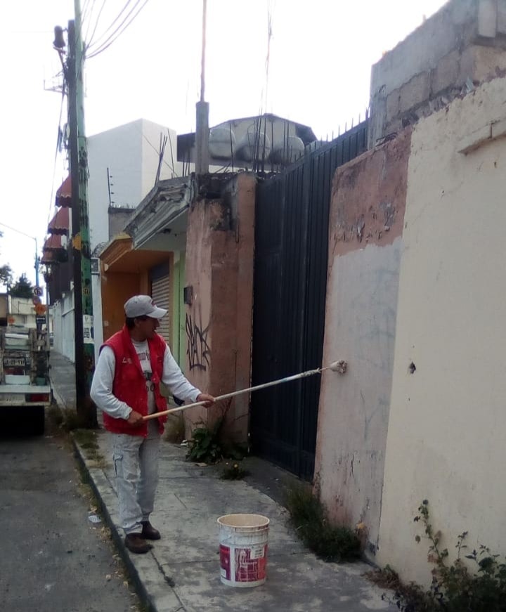 Continúan trabajos de limpieza y rehabilitación de espacios públicos de Toluca