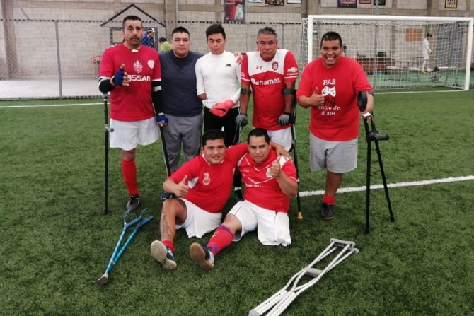 Crean Club Deportivo Amputados Toluca de Fútbol para representar al EdoMéx