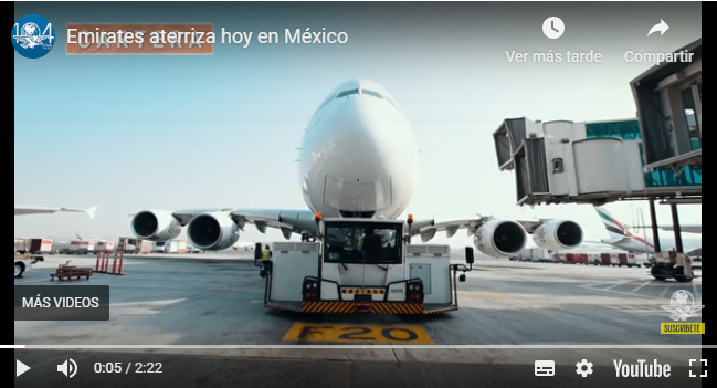 Emirates Airline aterriza hoy en México