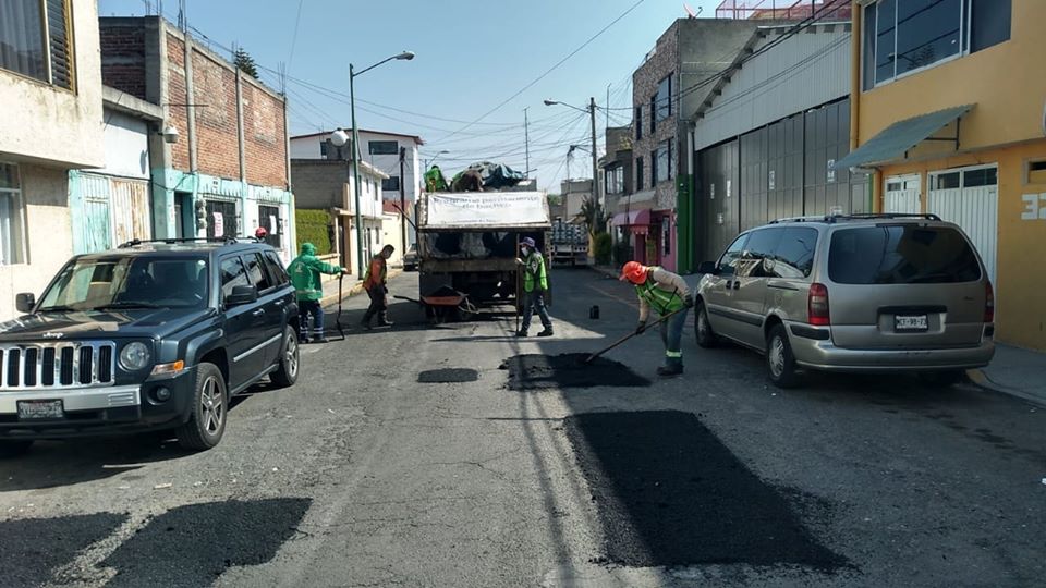 Reinicia programa de bacheo en Toluca