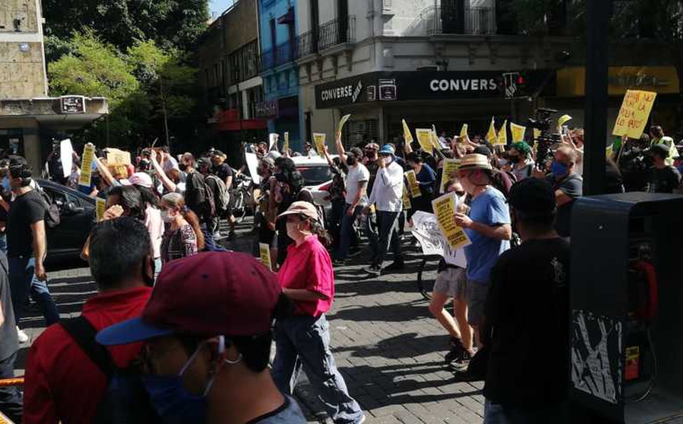 Protestan por Giovanni López: Policía los reprime