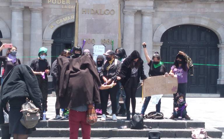 Manifestación en Toluca por feminicidio de Michelle Vera Estrada