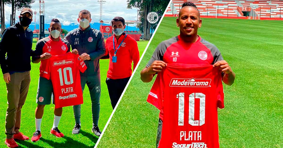 Así presentaron al ecuatoriano Joao Plata en el Toluca FC