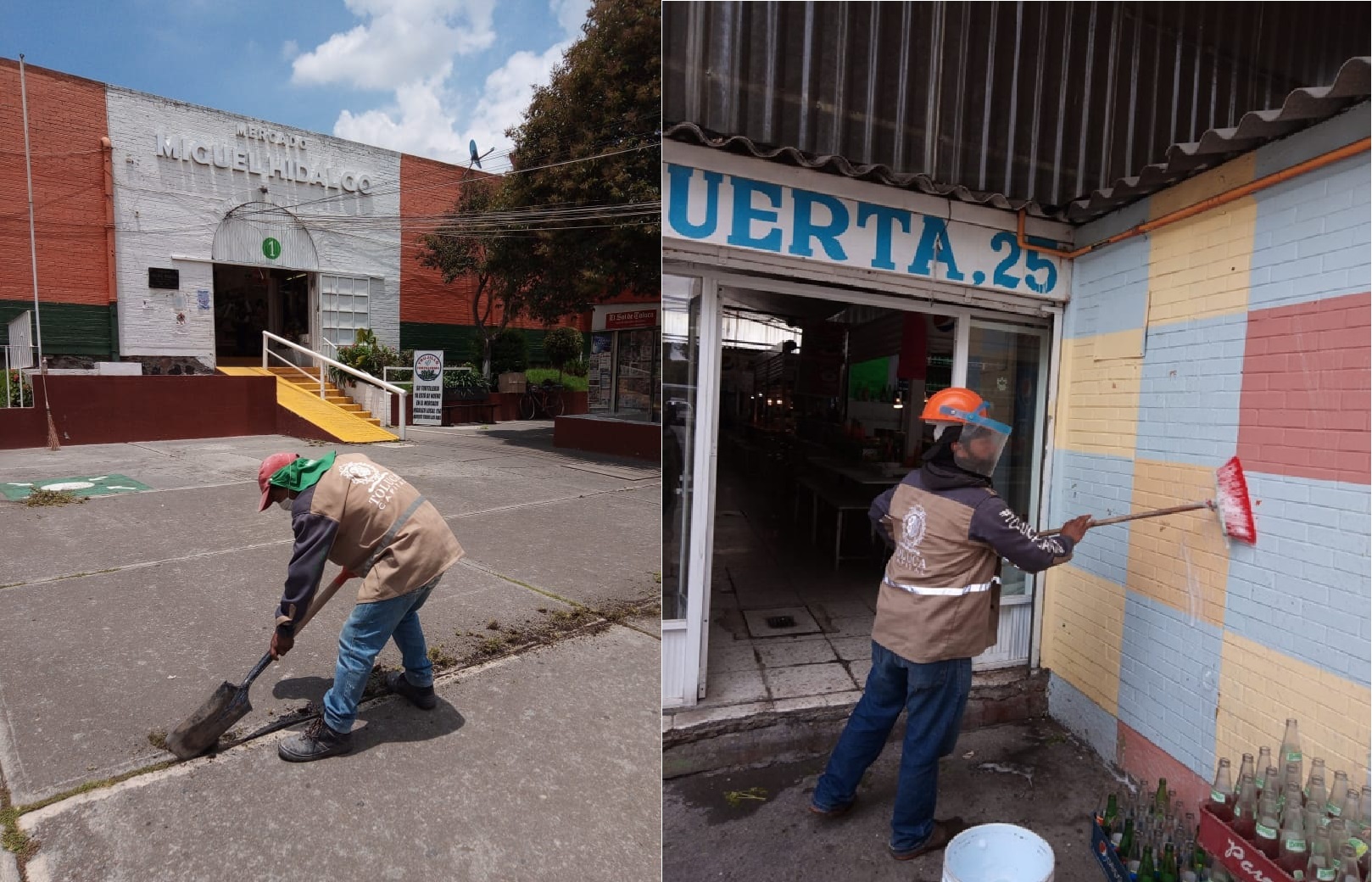 Limpieza y mantenimiento permanente en mercados municipales de Toluca