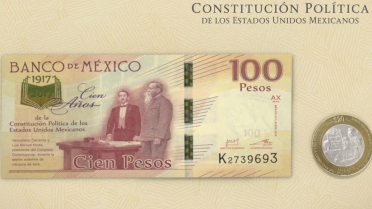 Billete de 100 conmemorativo de la Constitución Mexicana aumenta su valor