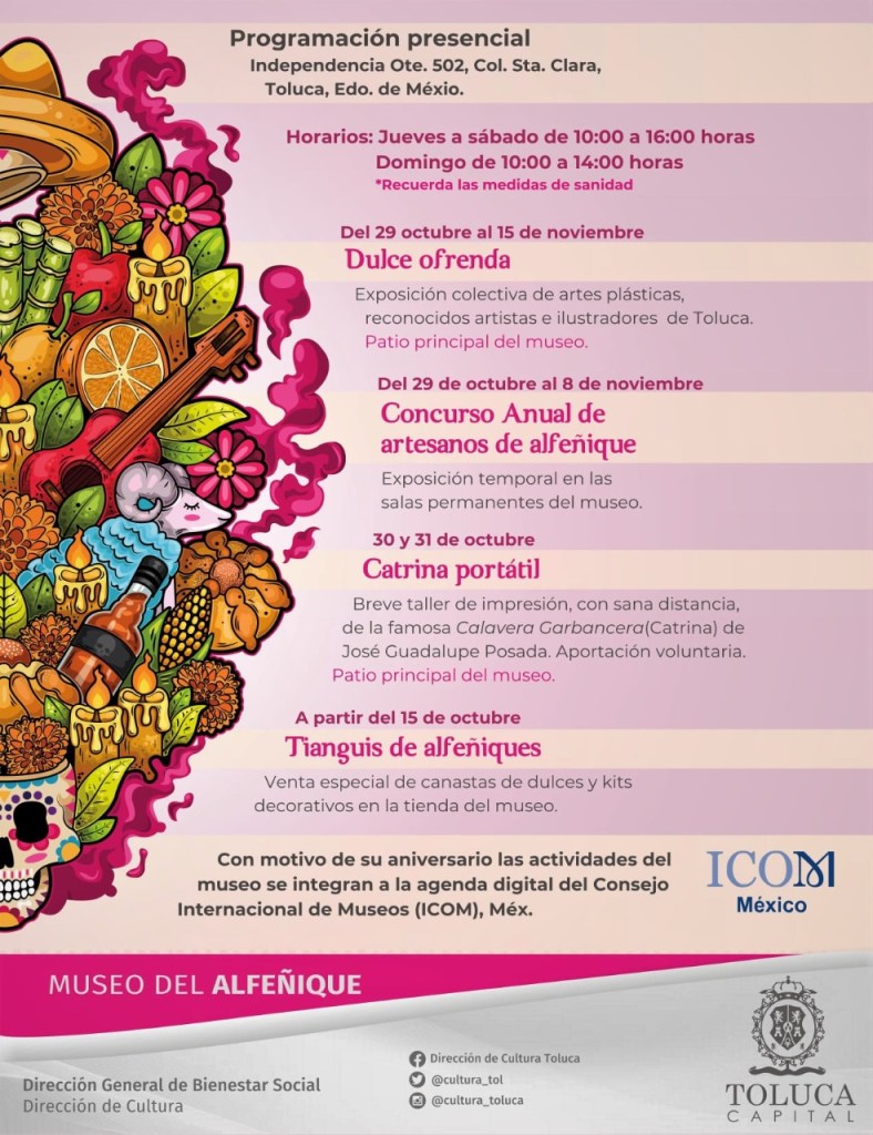 Actividades del Museo del Alfeñique de Toluca 2020
