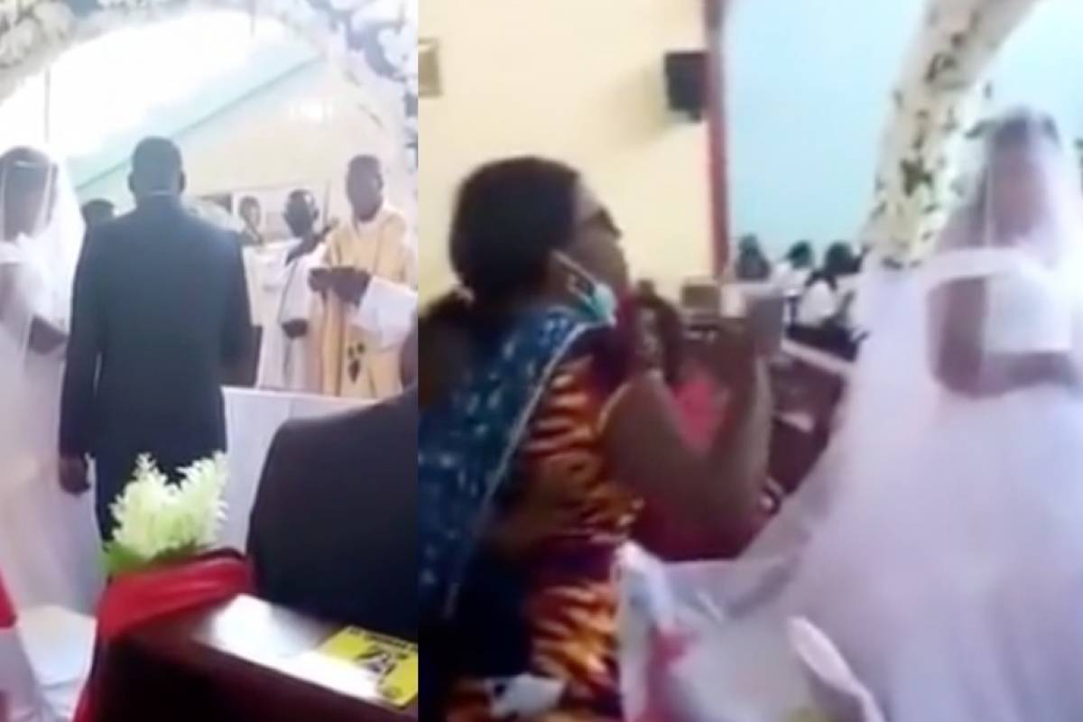 Mujer impide una boda ¡Se casaba su esposo! (video)