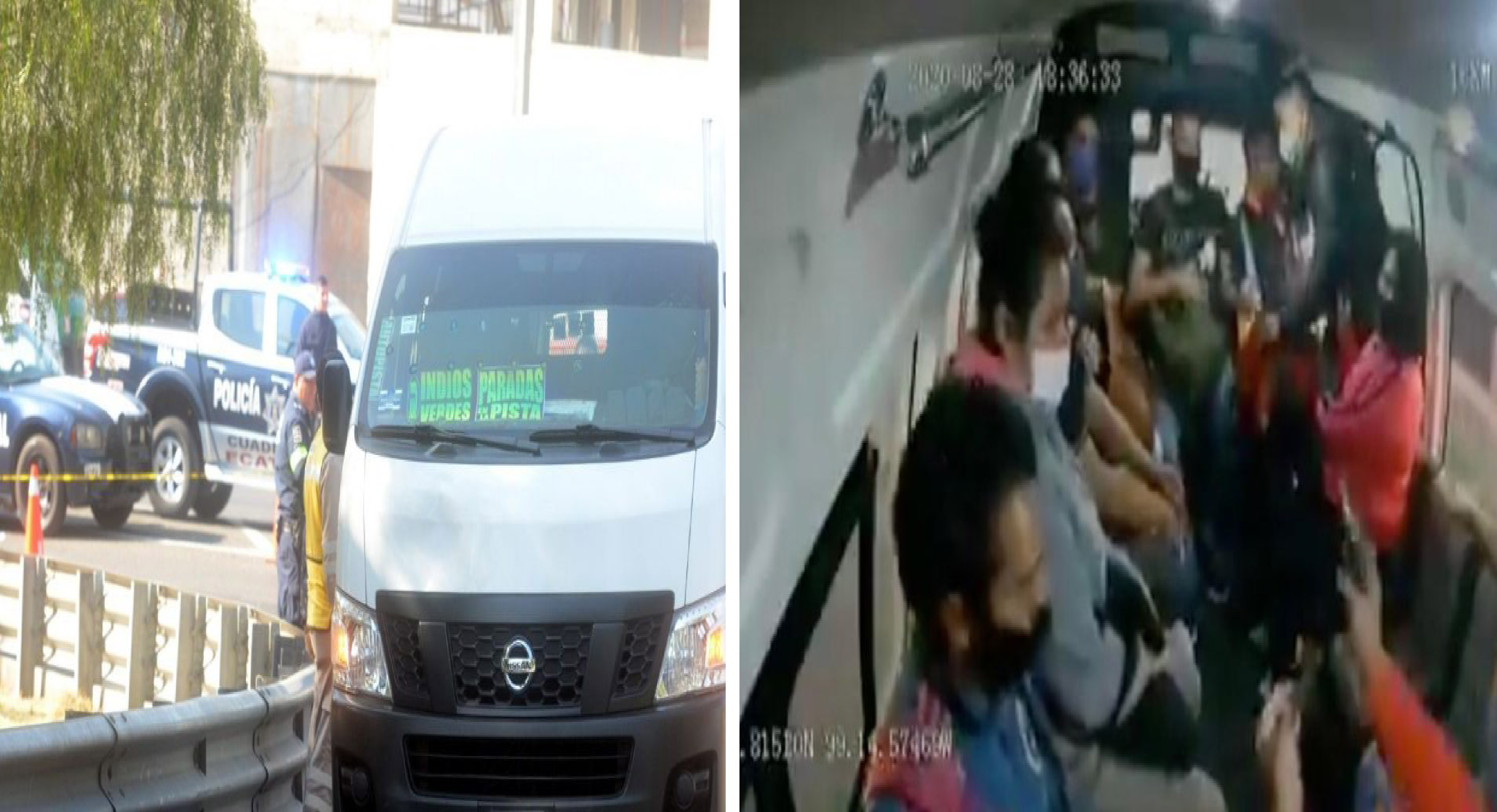 Delincuente asalta combi y amenaza con manosear a pasajera || VIDEO