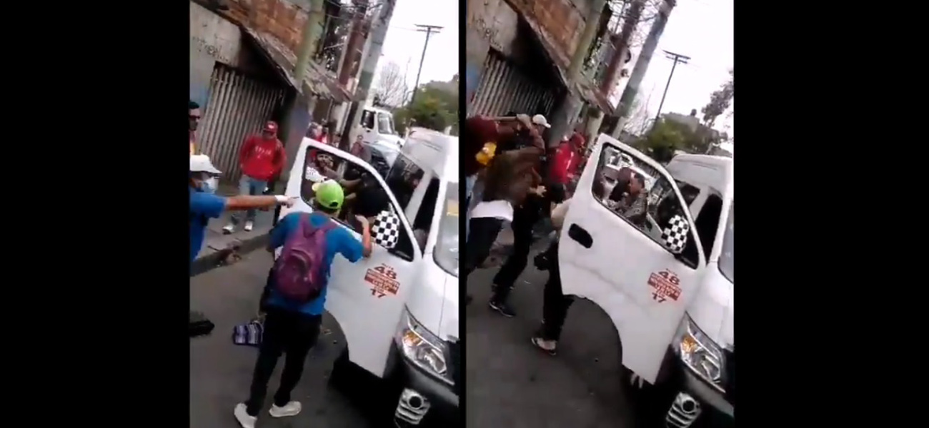 Video || Así fue la pelea entre dos choferes de Ruta en Neza