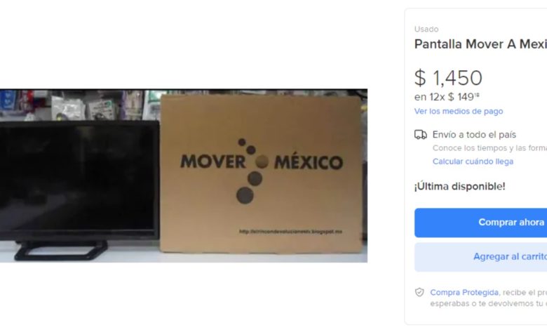 Pantallas que regaló Peña Nieto se venden en internet por 1500 pesos