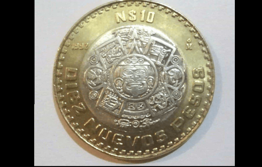 Estas monedas de 10 pesos se venden hasta en 2 mil pesos
