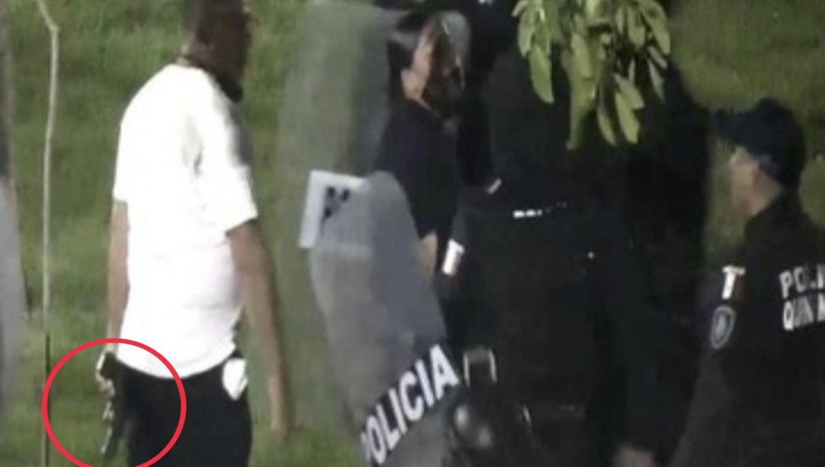 Policía vestido civil fue quien disparó en la protesta en Cancún