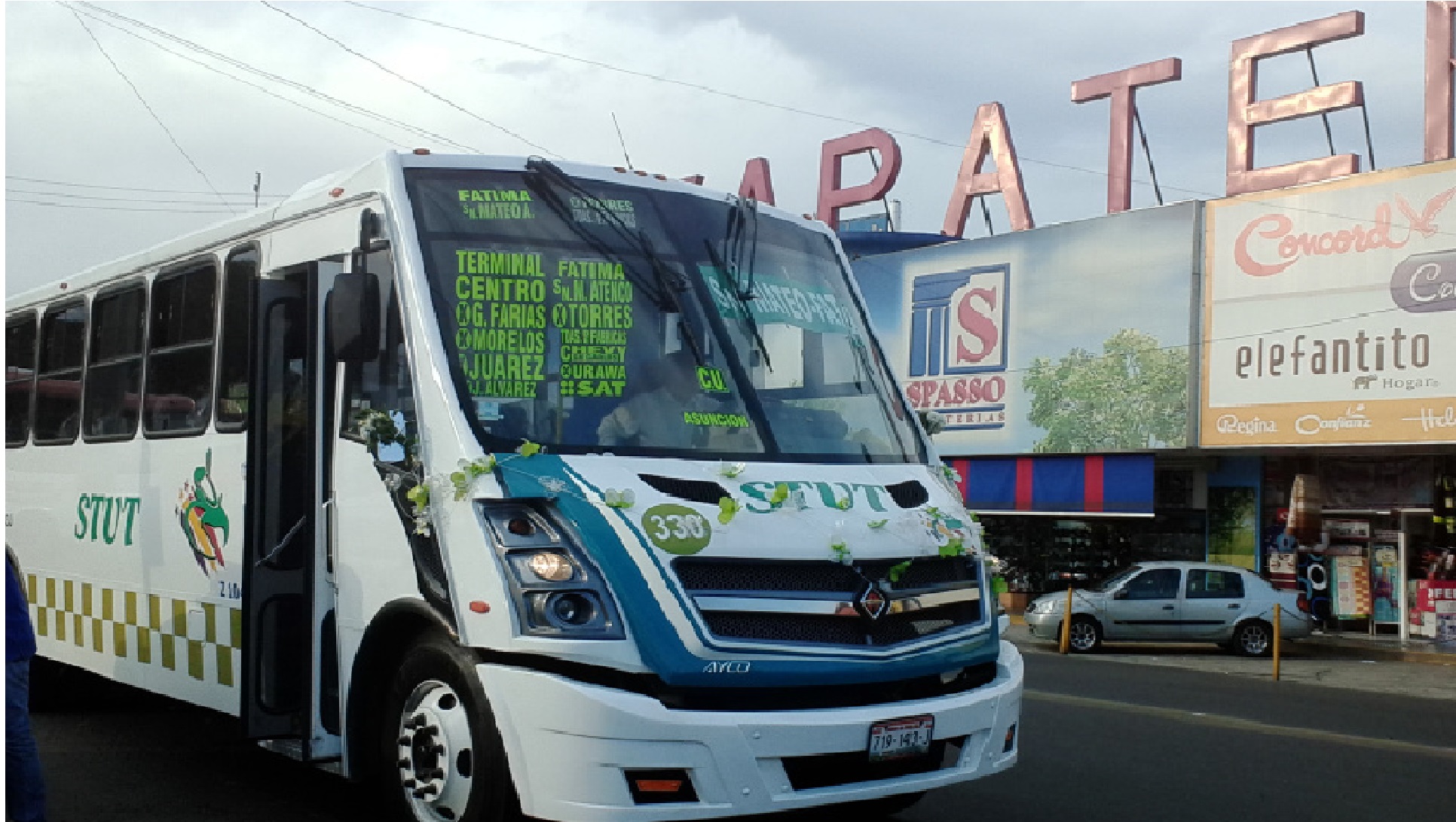 Otra más del transporte público en Toluca