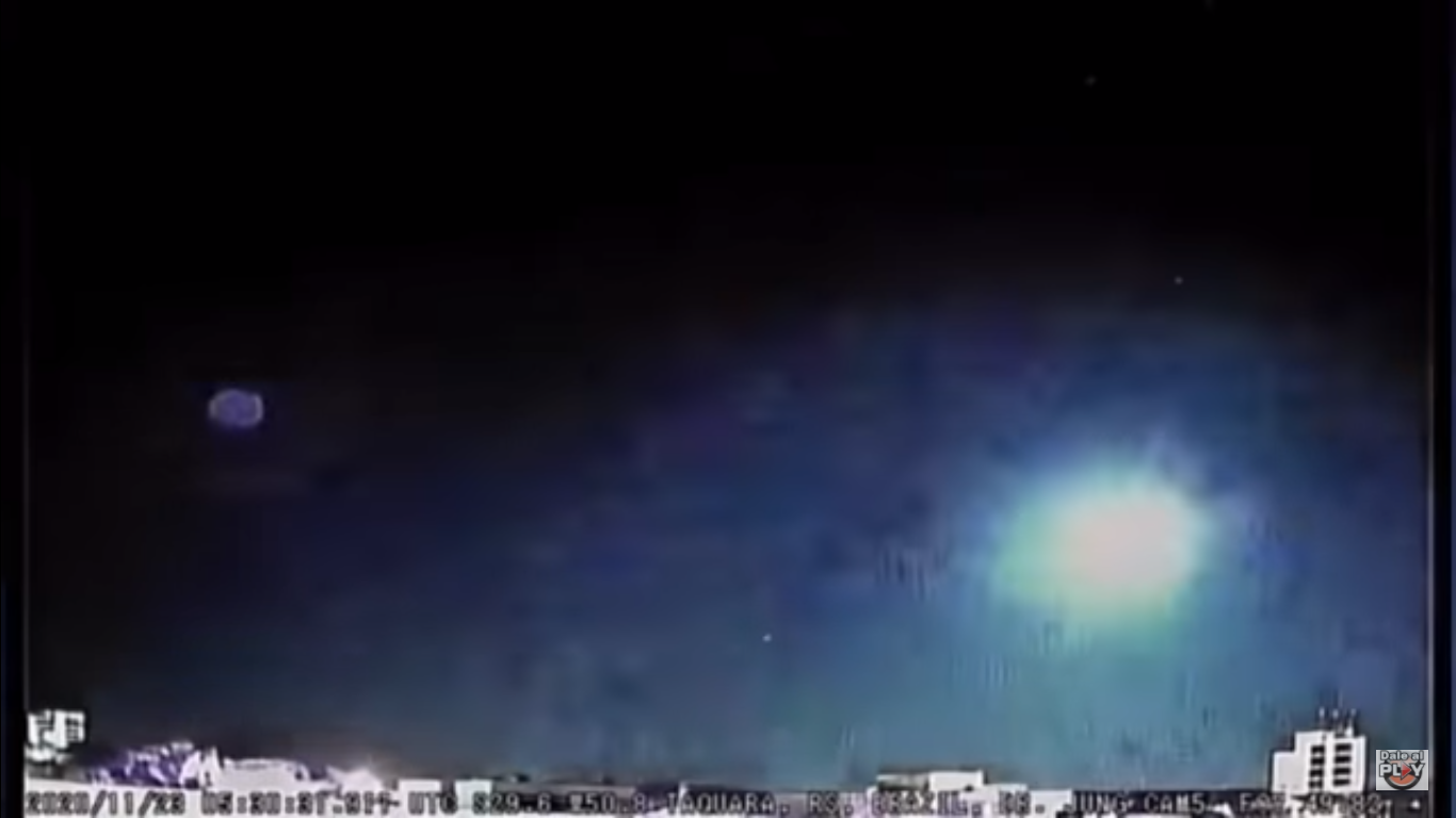 (Video) Así explotó el meteorito en la frontera de Brasil y Uruguay