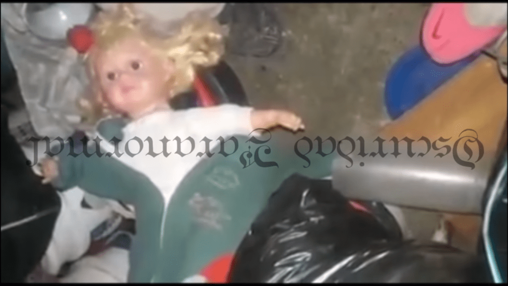 (Video) Captan tenebrosa muñeca hablando sin pilas 