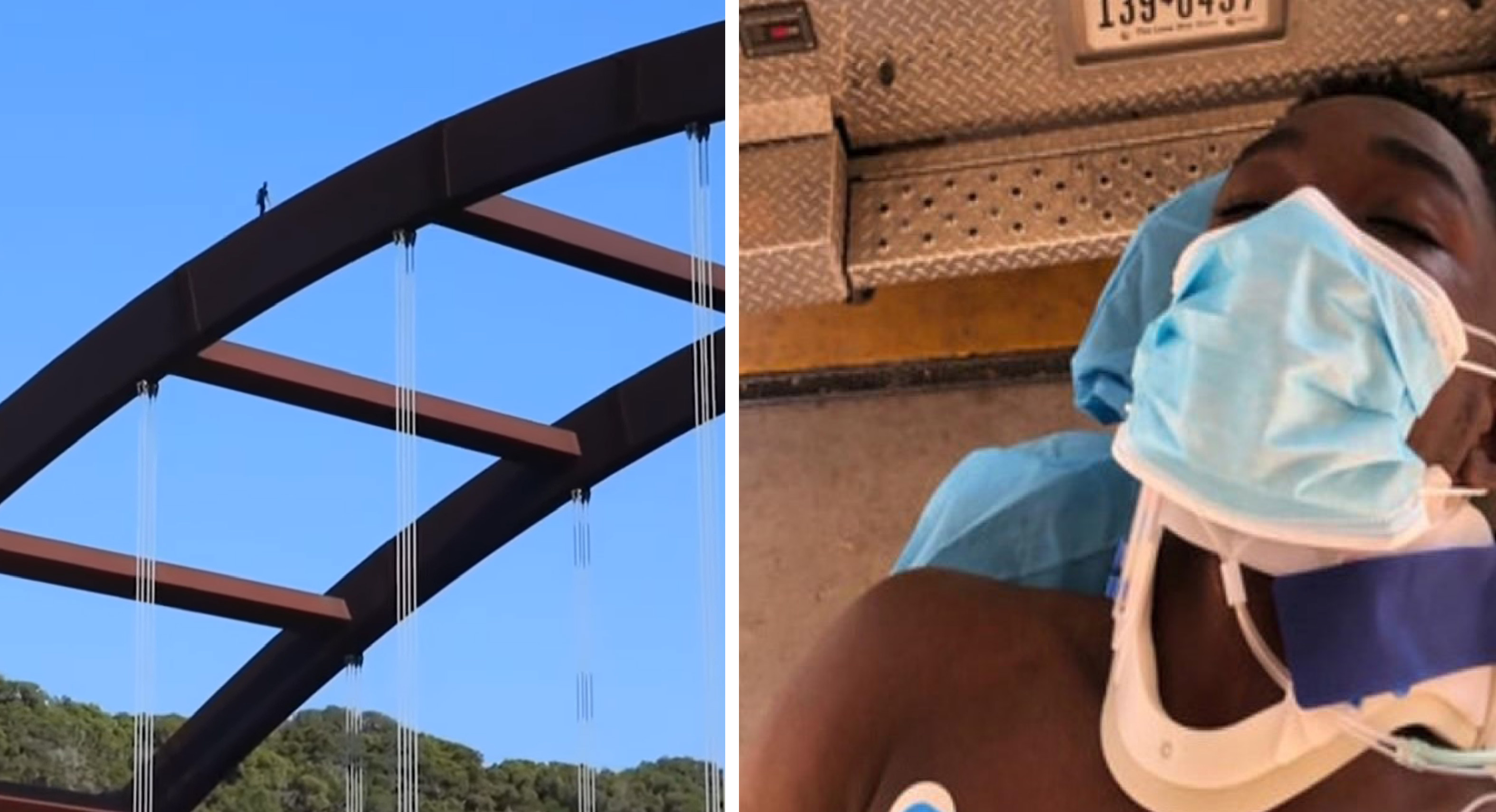 Influencer se lanza desde un puente y sufre fractura de cráneo || VIDEO