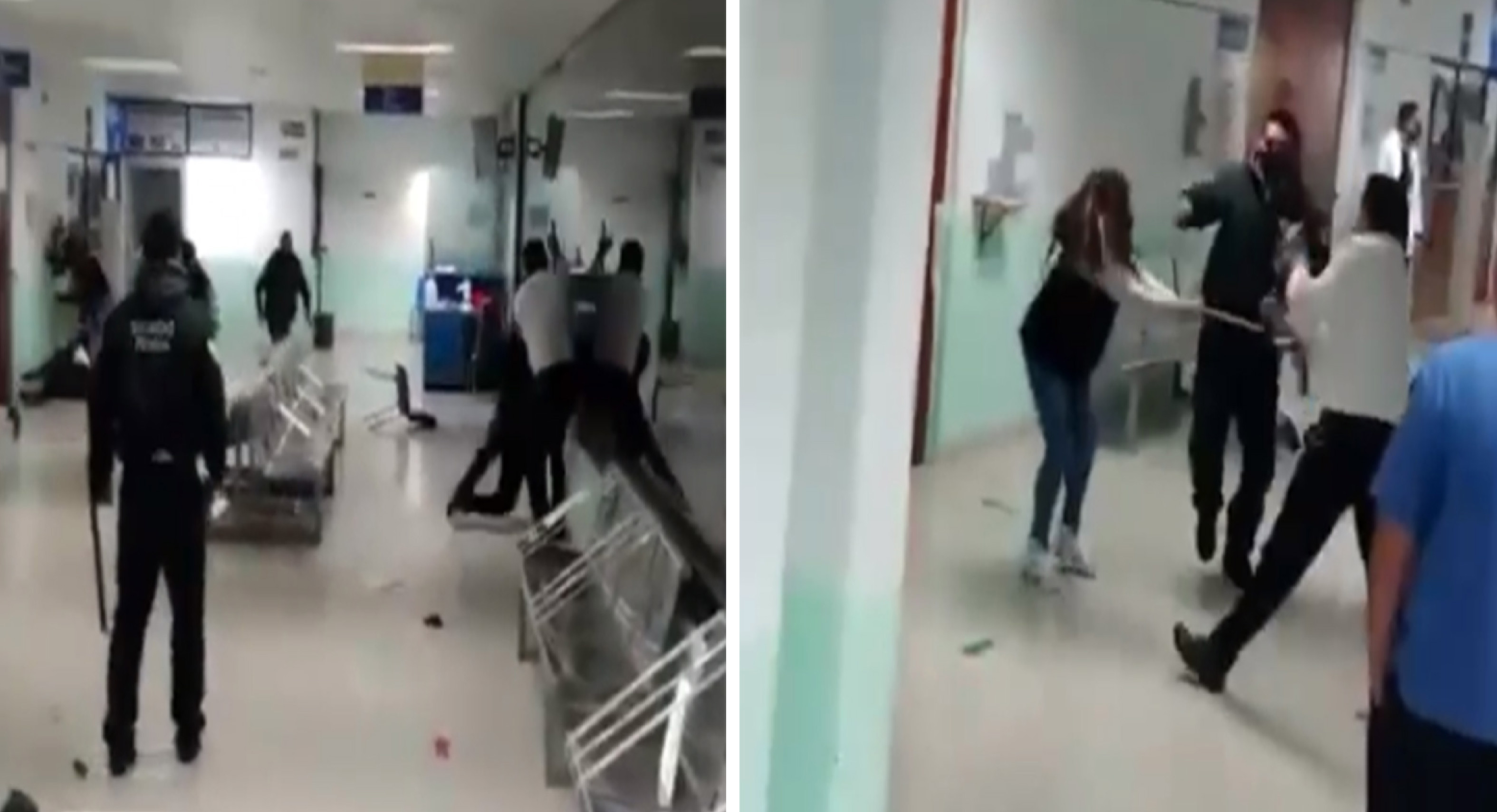 Mexiquenses provocan enfrentamiento en hospital COVID || VIDEOS