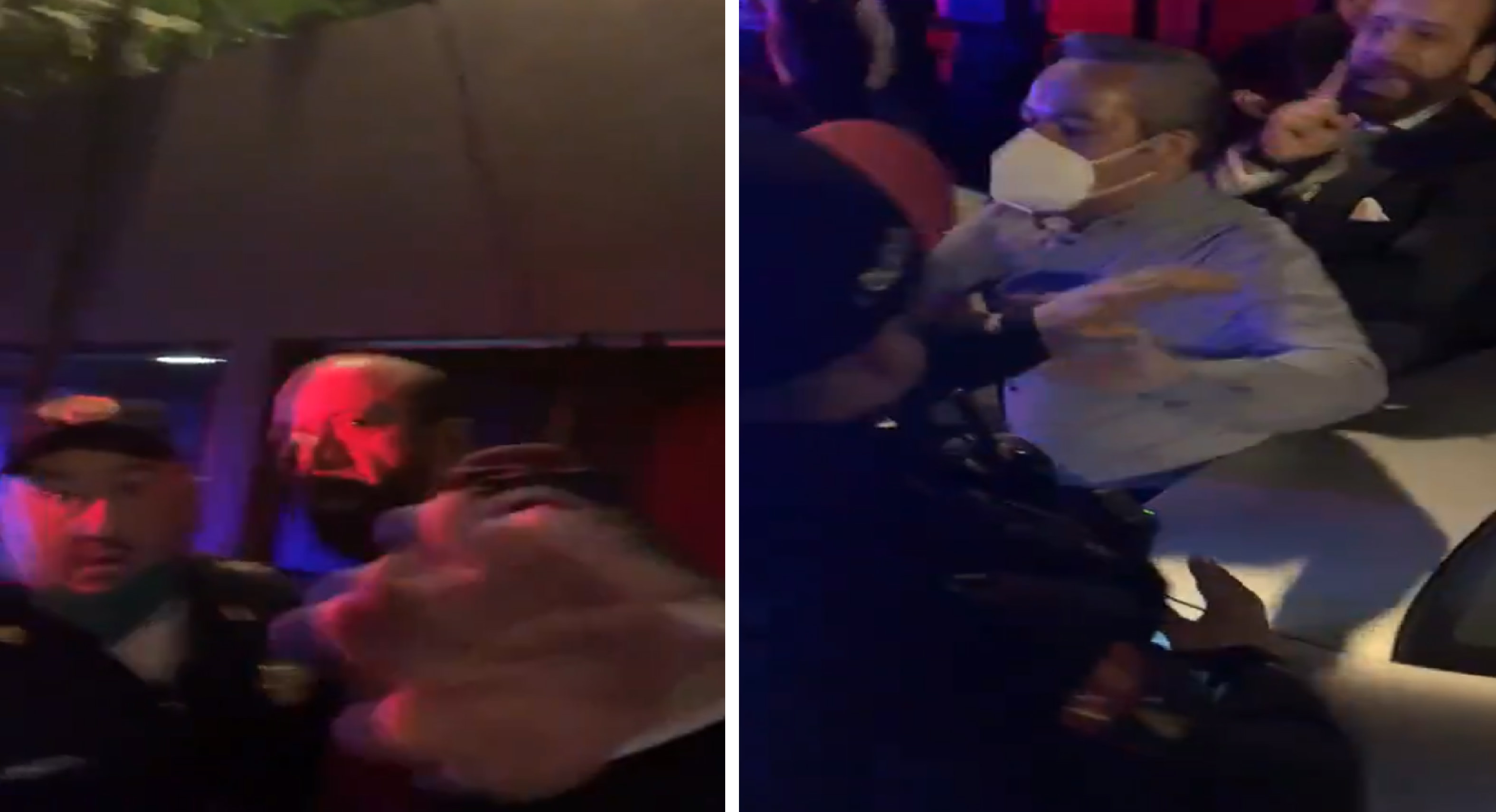 "Covidiota" se niega a cancelar fiesta y  golpea a policías || VIDEO