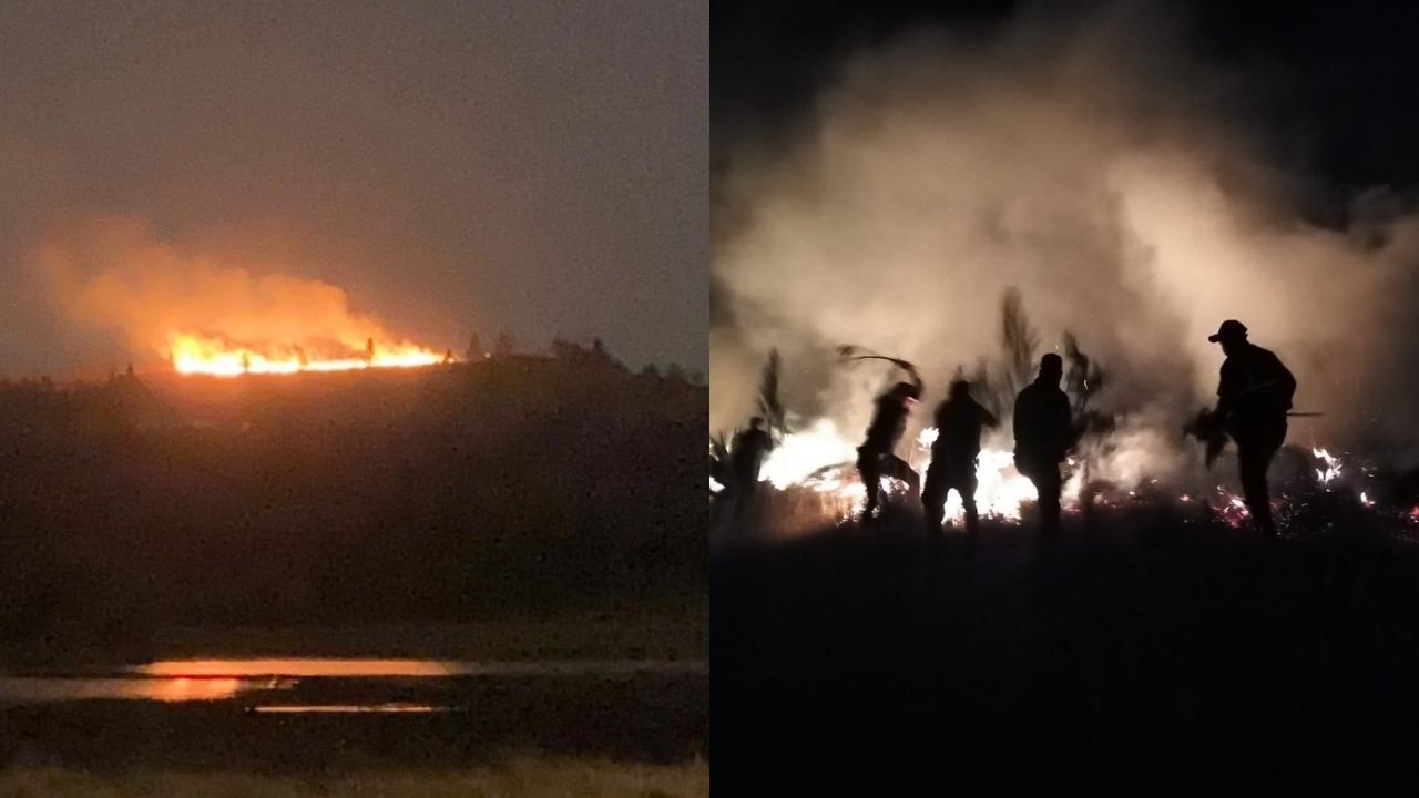 Se registra incendio en el Parque Sierra Morelos de Toluca