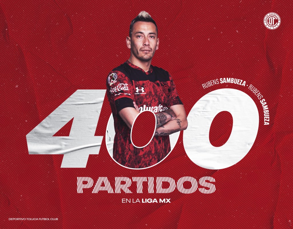 Rubens Sambueza 400 partidos de entrega y amor por el futbol mexicano 