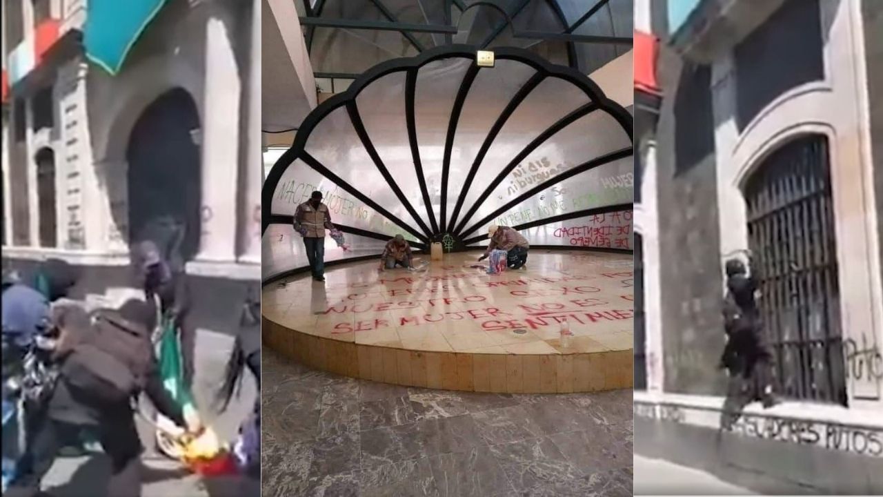 Realizan pintas en Cámara de Diputados y Concha Acústica en Toluca || VIDEO