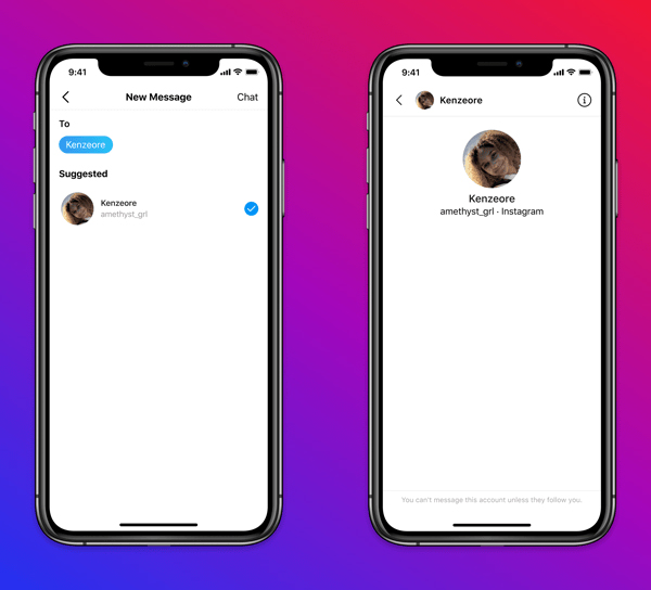 nstagram presentó una nueva función que evita que los adultos envíen mensajes a personas menores de 18 años que no los siguen