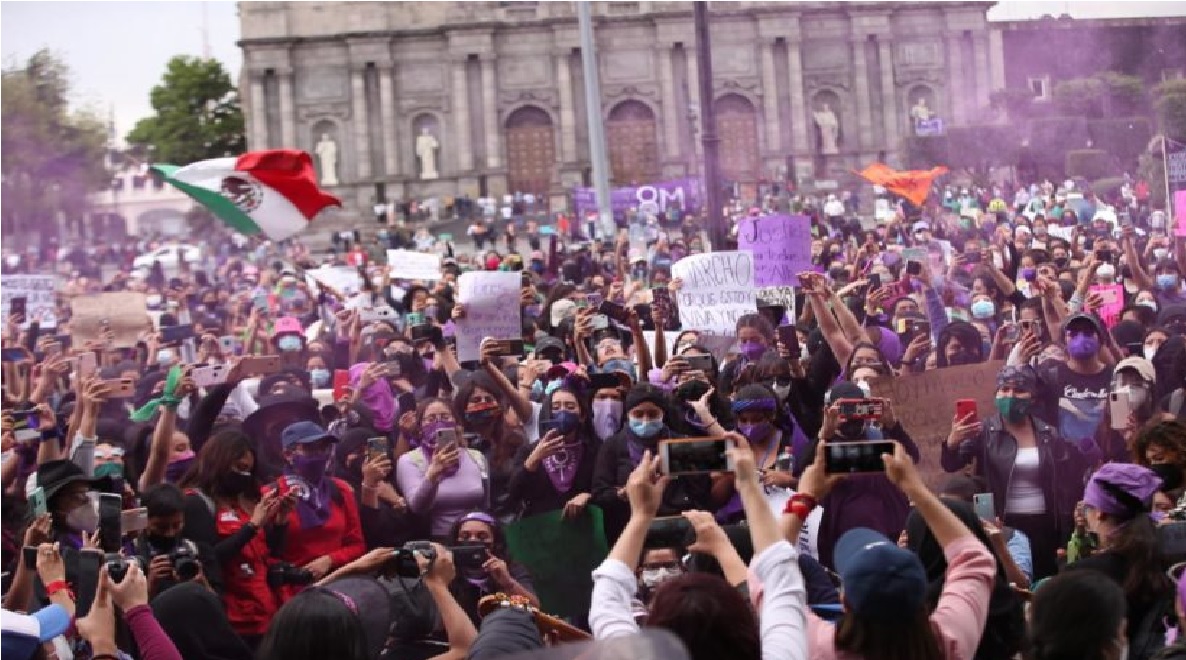 Así se vivió el Día de la Mujer en Toluca este 2021 || FOTOS