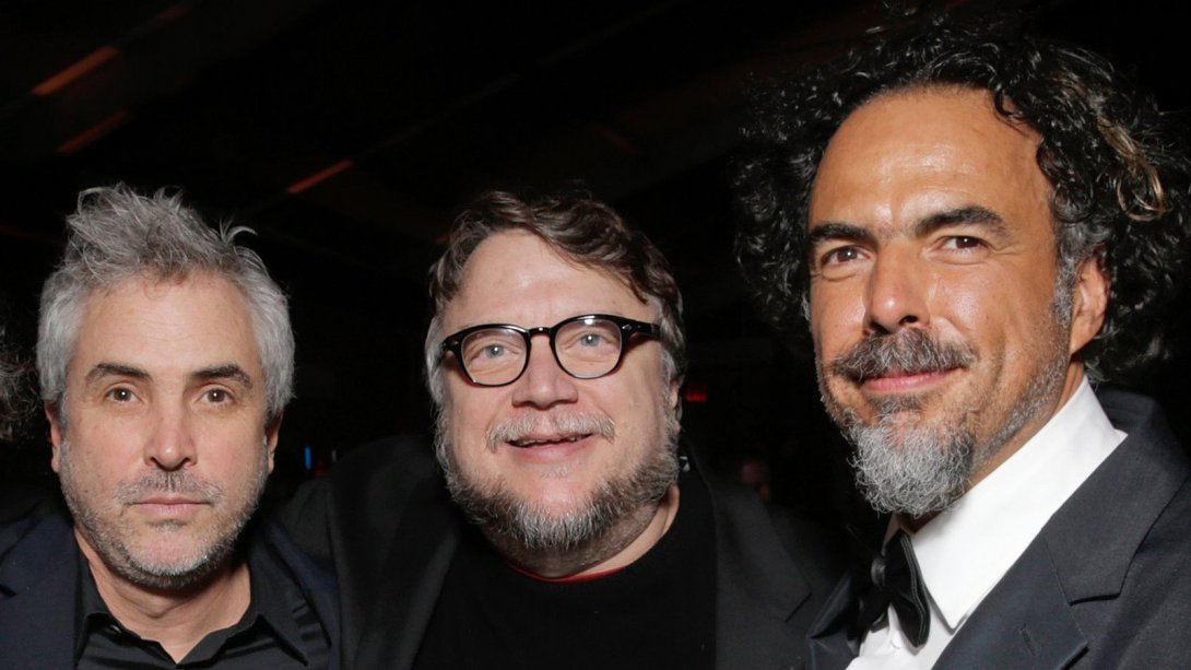 Iñarritu, del Toro y Cuarón en una gala de los premios Oscar