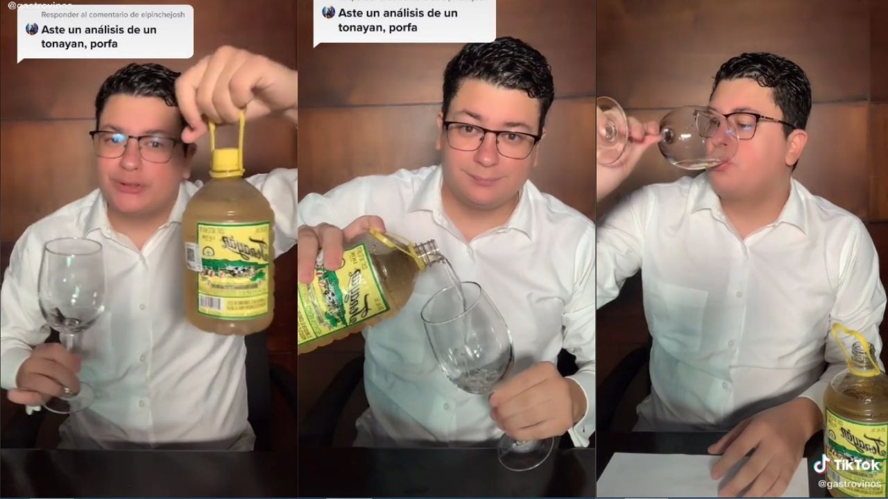 TikTok-Usuario prueba el Tonayán y realiza un análisis de la bebida || VIDEO