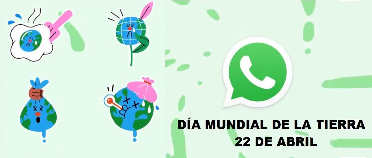 WhatsApp celebra el Día de la Tierra con “stikers” nuevos