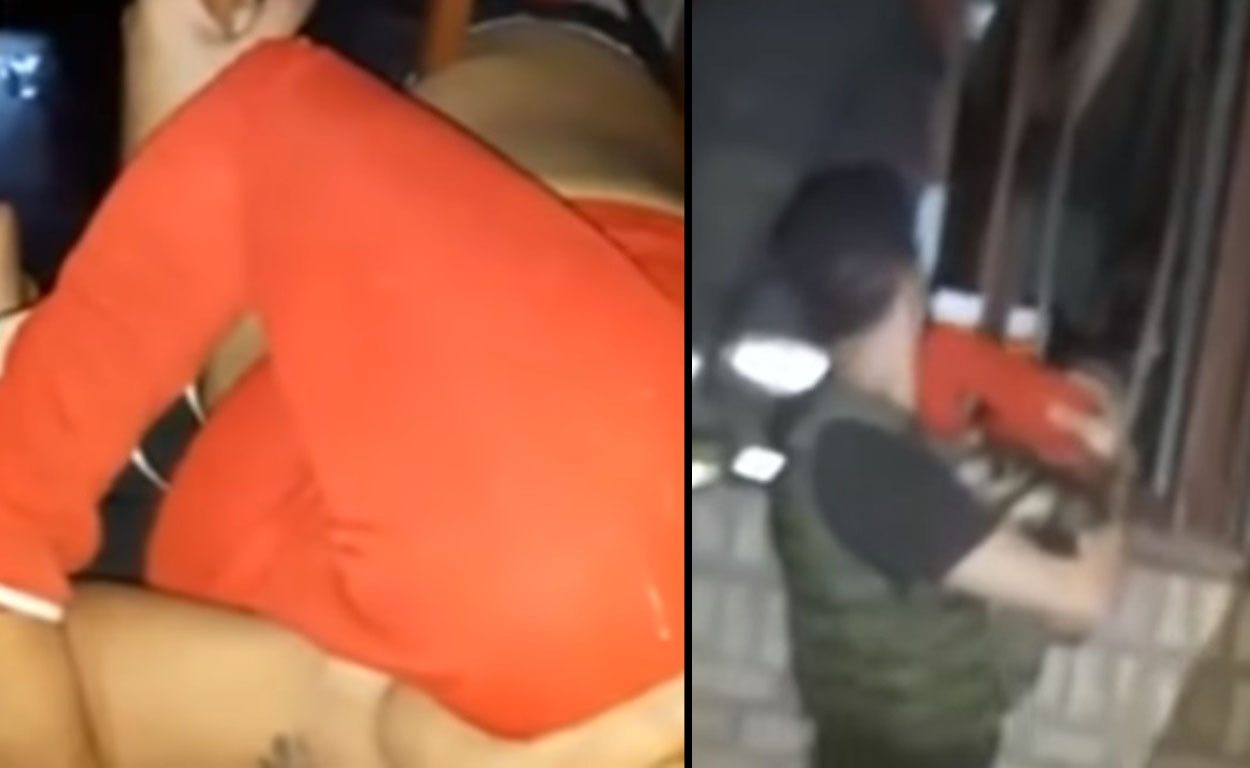 Mujer embarazada queda atora en una ventana en Argentina después robar (VIDEO)
