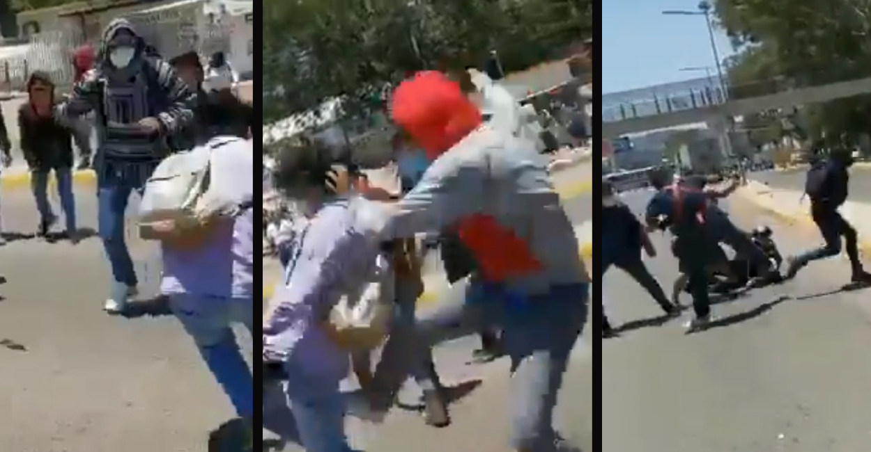 Periodistas son golpeado por normalistas en Oaxaca - VIDEO