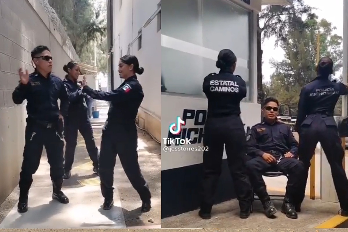 Abren investigación contra policías de Michoacán por videos en Tik Tok