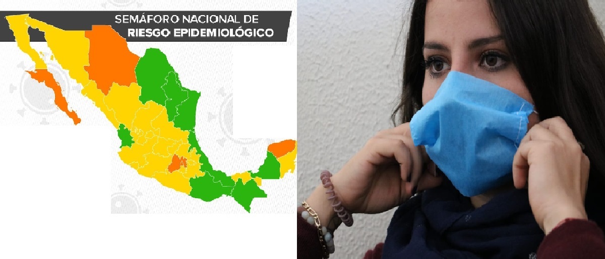 Semáforo epidemiológico en México con 8 estados en verde