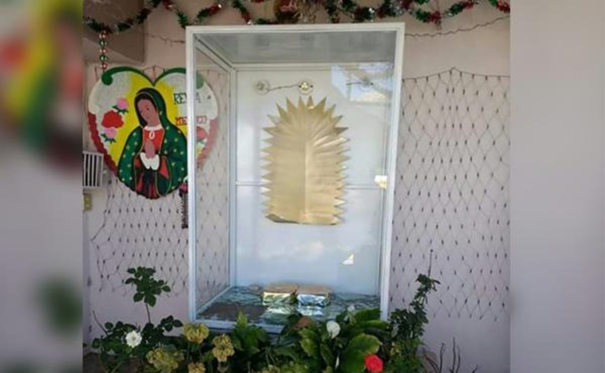 Ladrón se persigna antes de robar imagen de la Virgen de Guadalupe