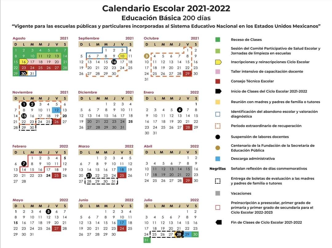 Calendario SEP 2021- 2022: Fechas de inscripciones y reinscripciones oficiales