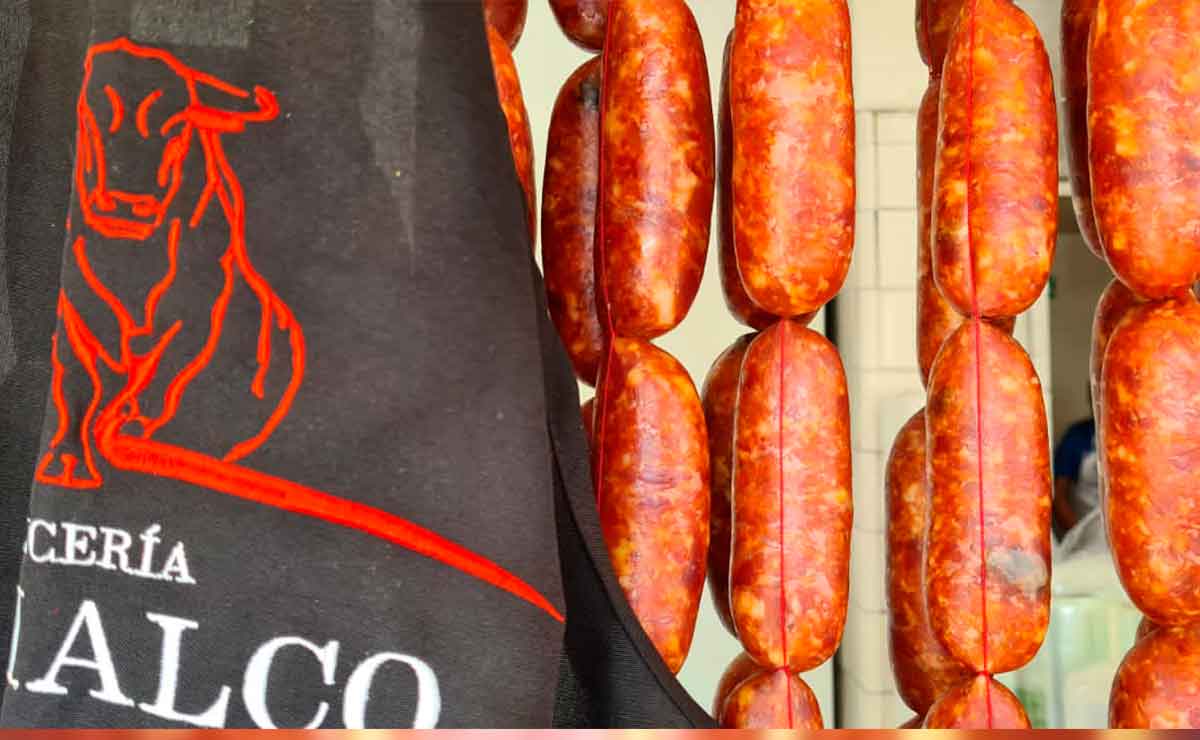 Chorizo, uno de los productos estrella de la Carnicería Chalco.