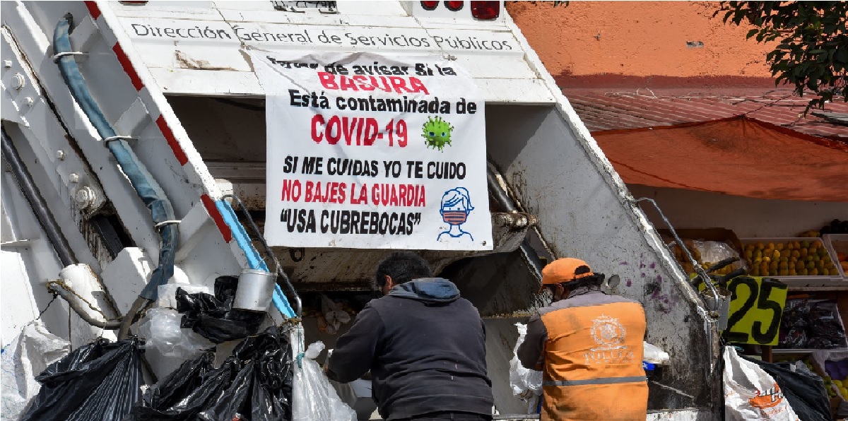 ¿Cómo tirar a la basura residuos de un paciente con COVID en Toluca?