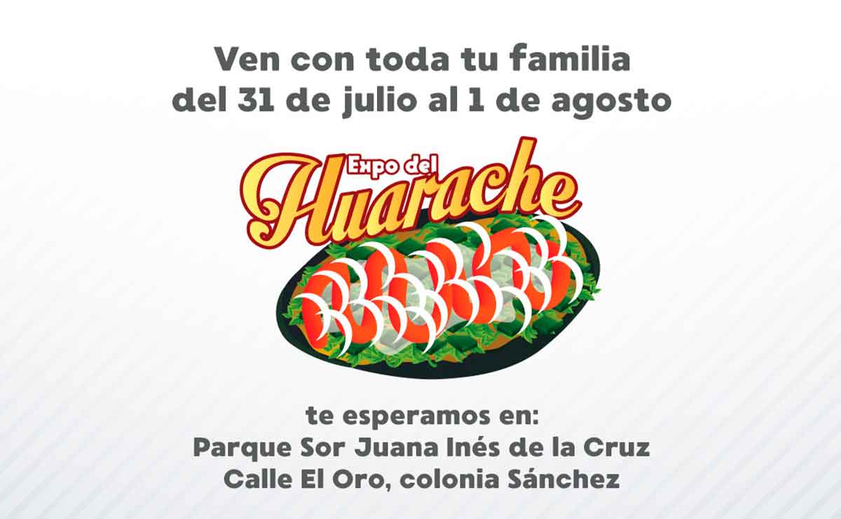 Invitación a la Feria del Huarache en Toluca.