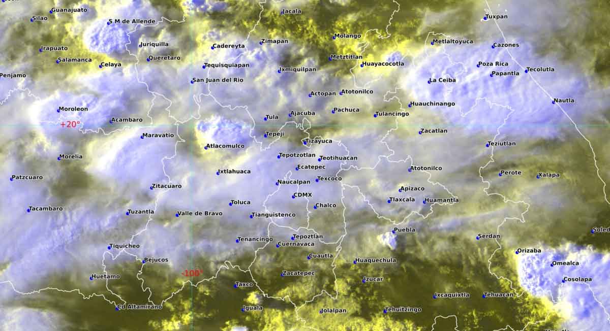 Clima Toluca tendrá altas consideraciones de precipitaciones con granizadas y descargas eléctricas