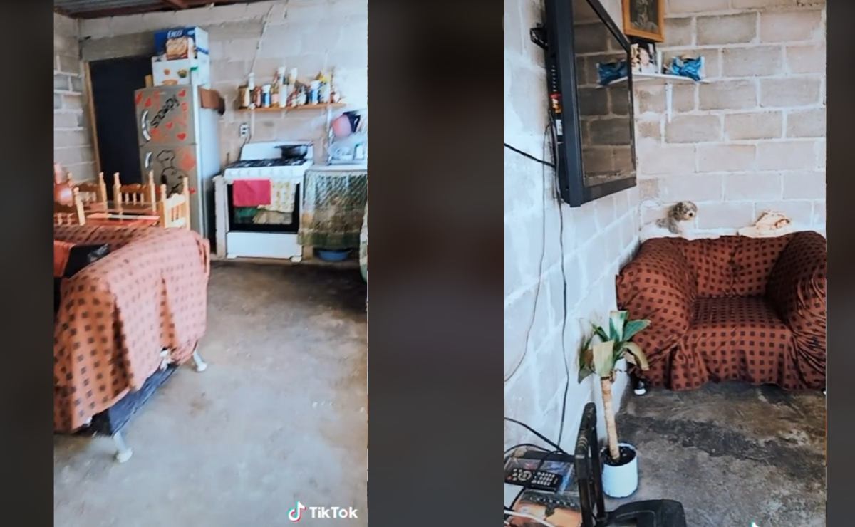 Video viral TikTok- Mujer mexiquense presume su casa de lámina y se vuelve tendencia