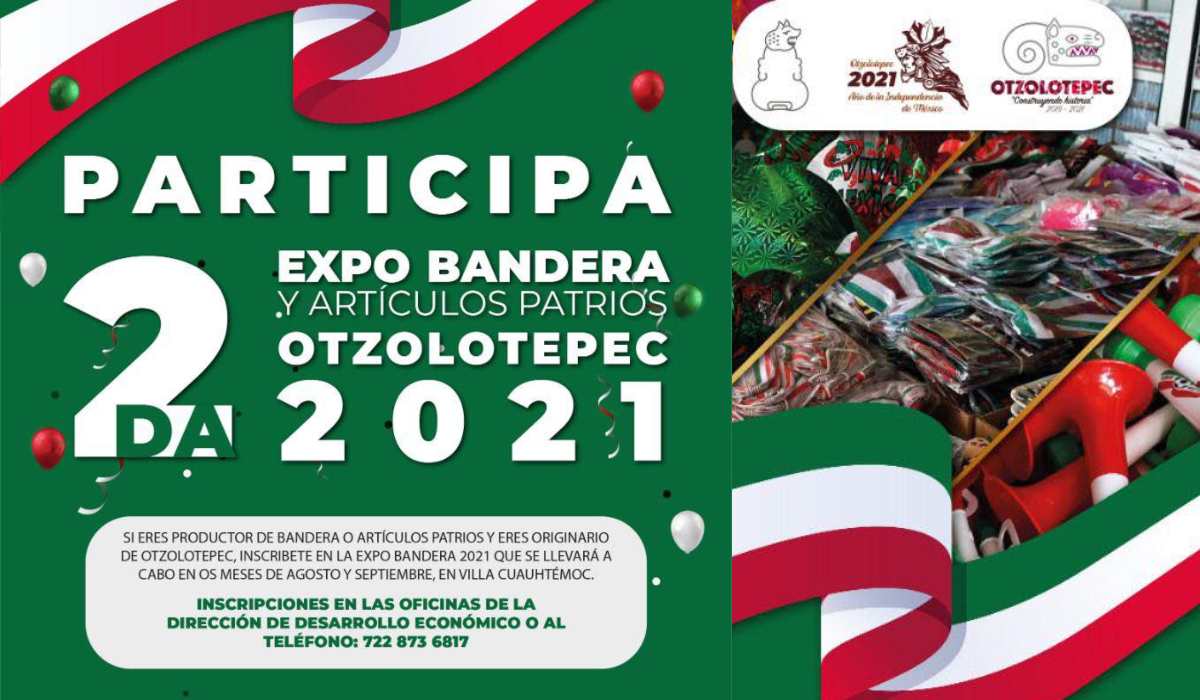 Fechas y requisitos para participar en la 2.ª Expo de artículos patrios Otzolotepec 