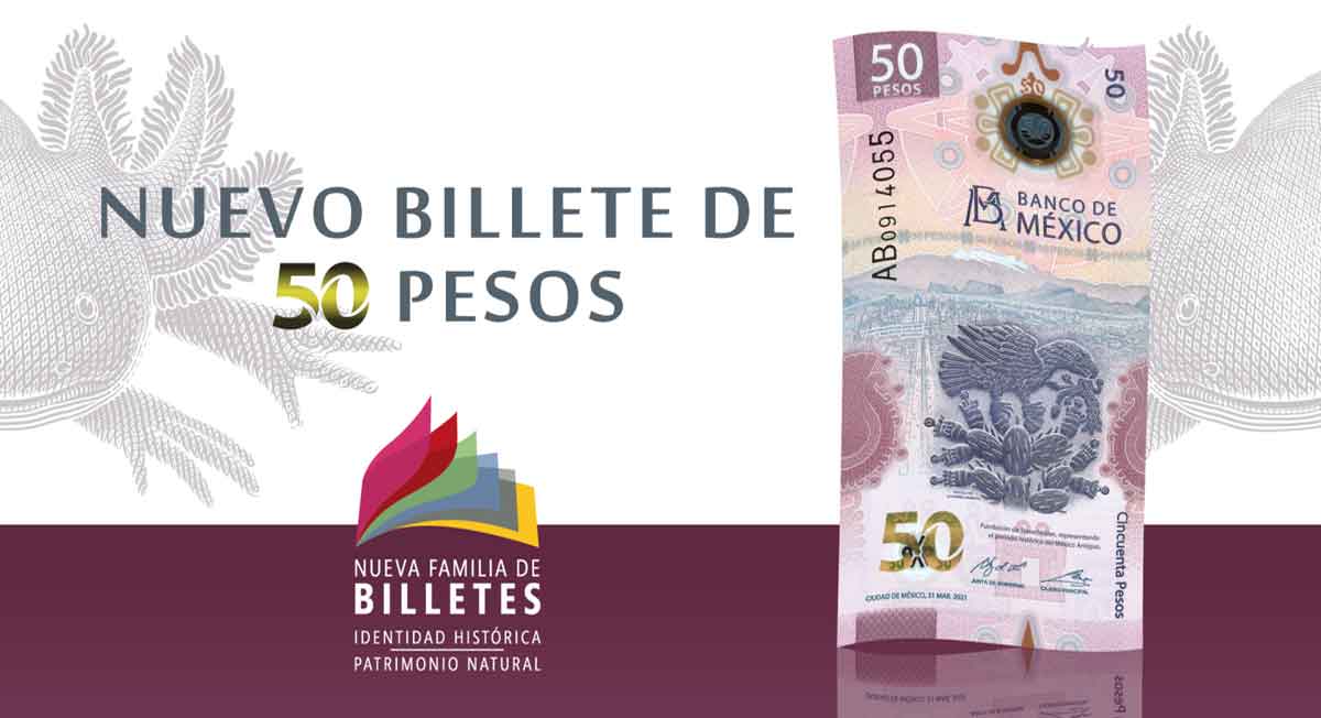 ¿Cuáles son las características del nuevo billete de 50 pesos?